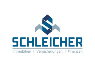 Professionelles Logo für Immobilien Makler in Blau