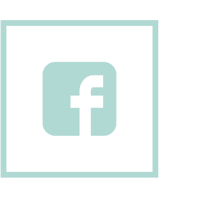 Facebook Logo in Mintgrün