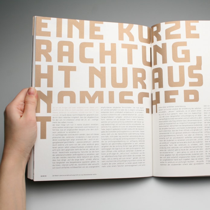Gestaltung eines Magazins der Hochschule Pforzheim