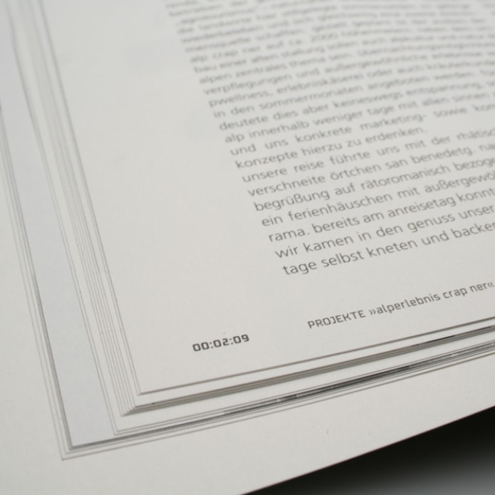 Typographie und Satzspiegel Details in Magazin