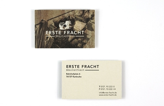 Visitenkarten erstellen für Brauhaus in Karlsruhe